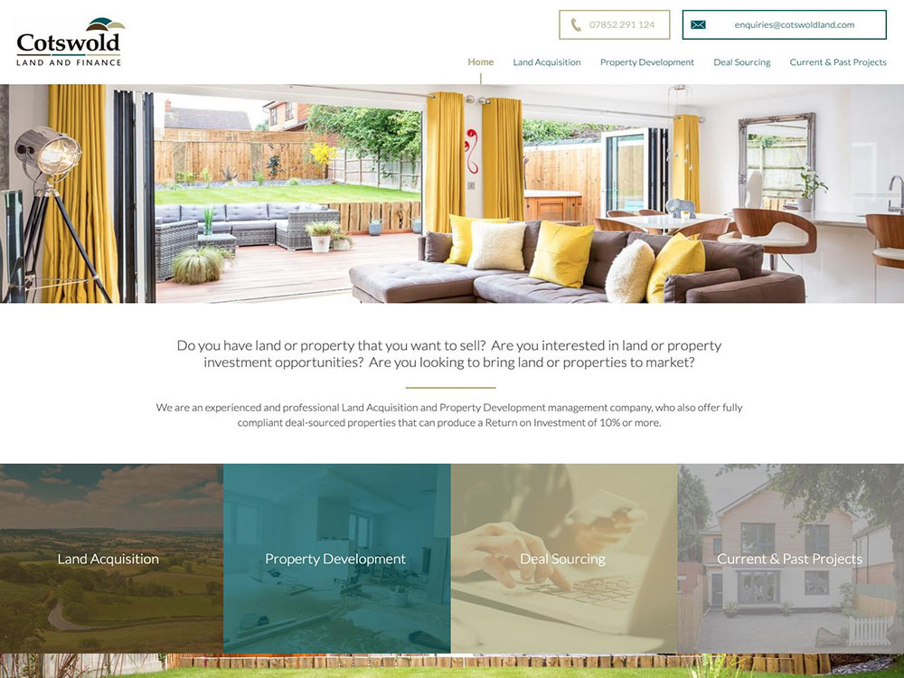 The Cotswold Finance website created by it'seeze Gloucester