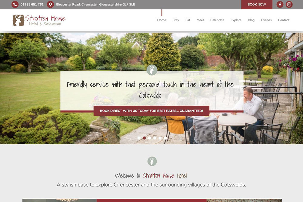 A website design by it'seeze Gloucester